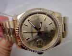 Copy Rolex Yellow Gold President Datejust Gold Dial Men Watch